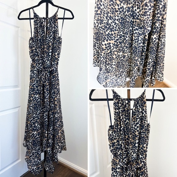 Jessica Howard Women's Animal Print Midi Fit to Flare Dress - Picture 2 of 3